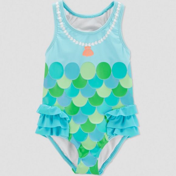 Carter's Swim Carters Baby Girl Teal Mermaid Swimsuit Poshmark
